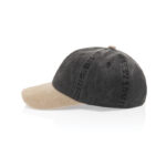 BEAU AWARE™ Washed 6 panel 270gsm cotton twill two tone cap - Image 5