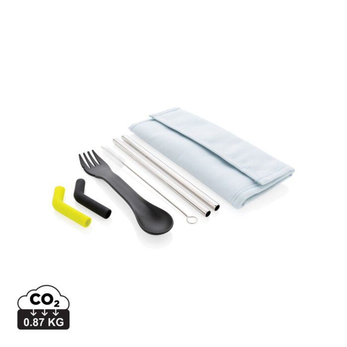 xdconnects-P269.55-0-P269.555__S_0__8c5c001c600d4769929c8b8284791a37.jpg Tierra 2pcs straw and cutlery set in pouch - Image 1