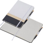 A5 Notebook with Pen made of Recycled Materials AVA