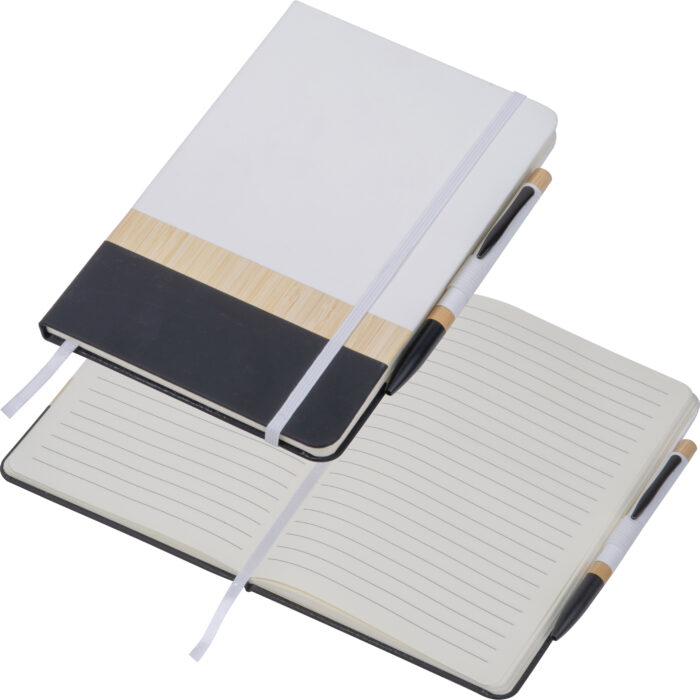 macma-25290-0-notes-a5-z-dlugopisem-2529006.jpg A5 Notebook with Pen made of Recycled Materials AVA - Image 1