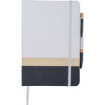 A5 Notebook with Pen made of Recycled Materials AVA - Image 4